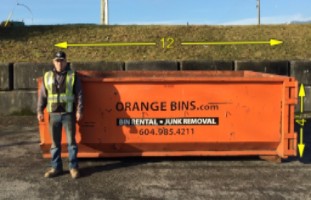 Bin rental dumpster Port Moody from Orange Bins