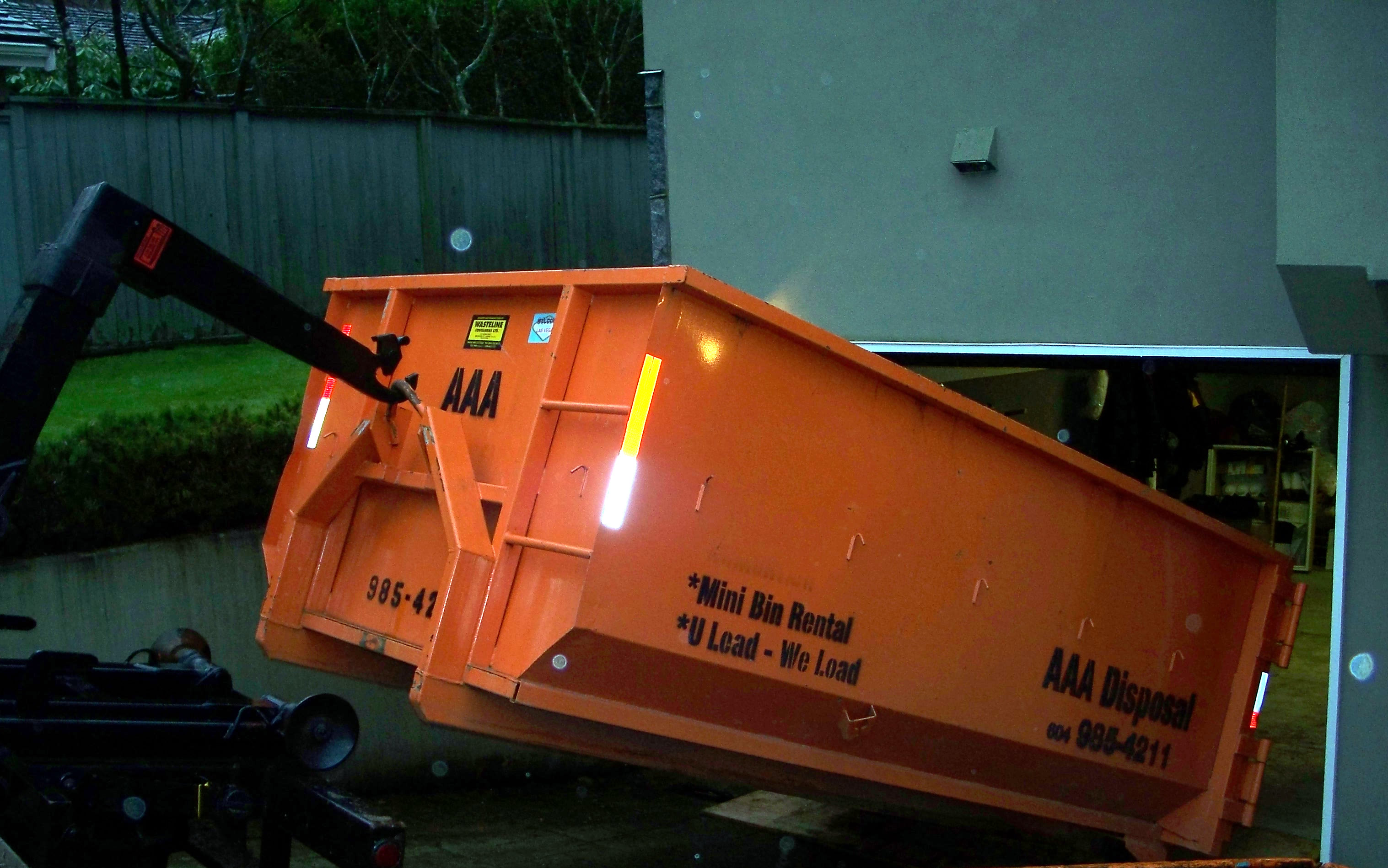 10 yard bin narrow from Orange Bins