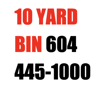 10 yard bin North Vancouver