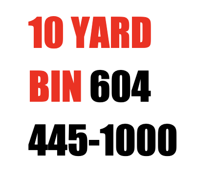 10 yard bin North Vancouver from Orange Bins