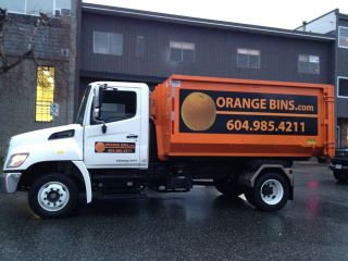 Bin rental dumpster Vancouver from Orange Bins