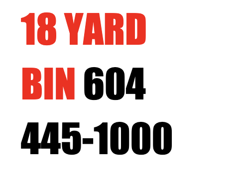 18 yard bin North Vancouver from Orange Bins