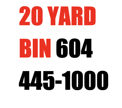 20 yard bin North Vancouver from Orange Bins
