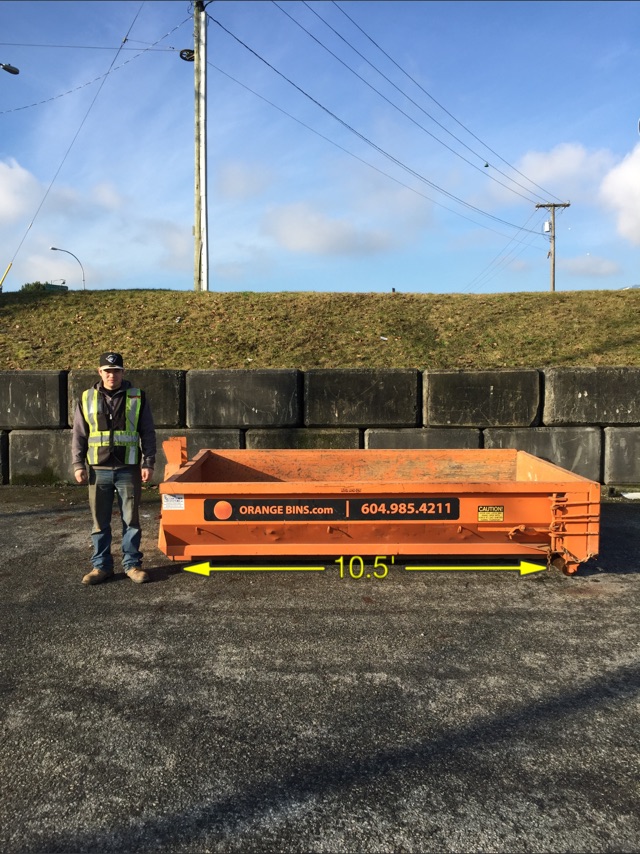 Disposal Bin Rental Vancouver Dumpster Orange Bins