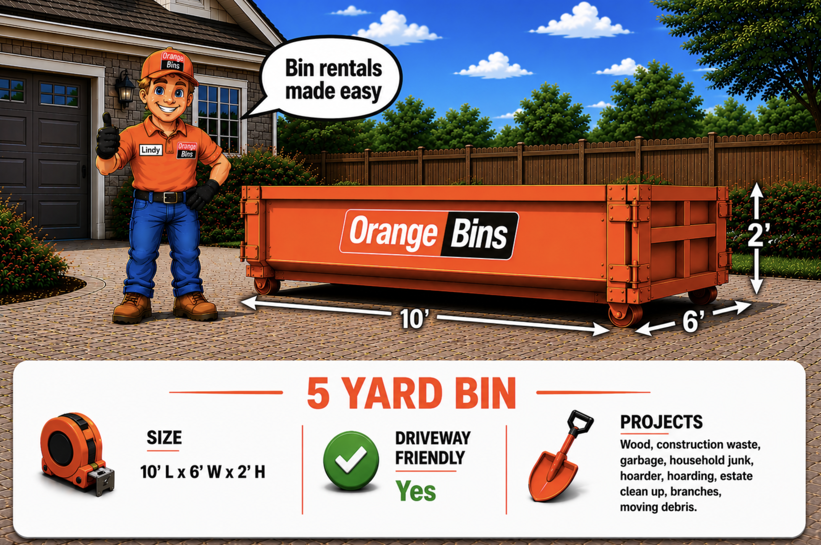 5 yard disposal bin rental Vancouver