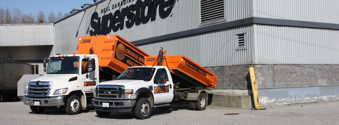 Bin rental dumpster Maple Ridge from Orange Bins
