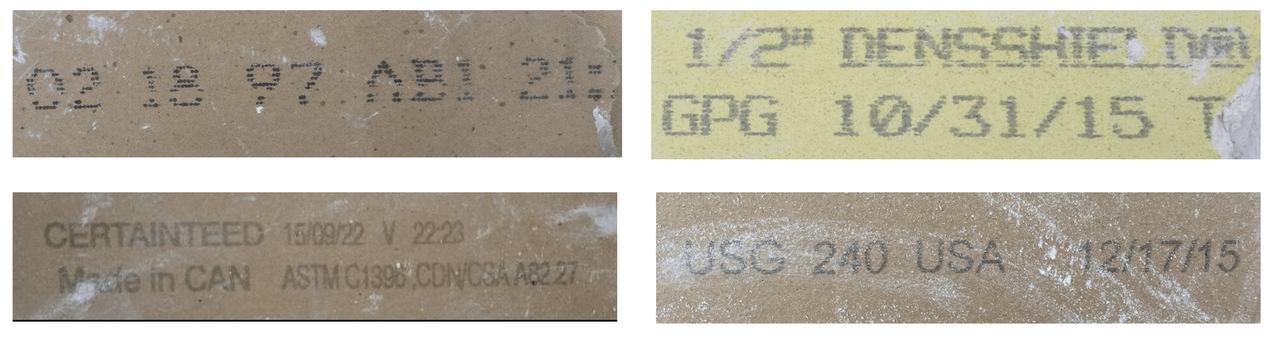 drywall date stamp