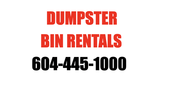 dumpster bin rentals Vancouver from Orange Bins